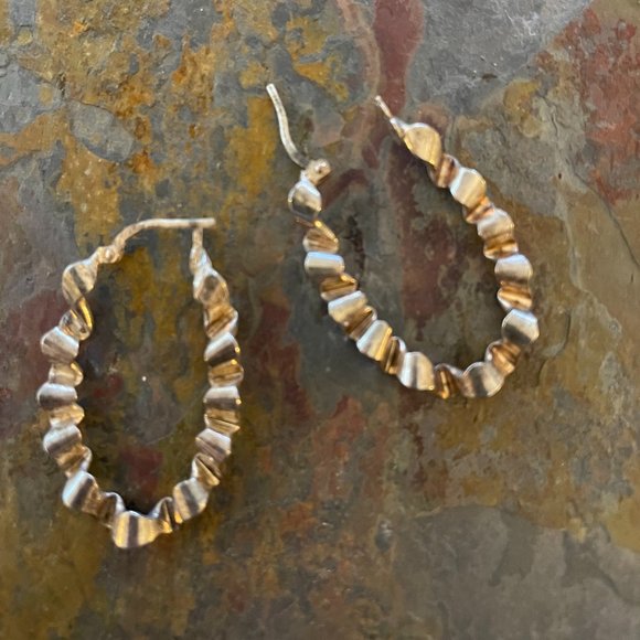 3 Pairs Silver Earrings - Picture 3 of 3